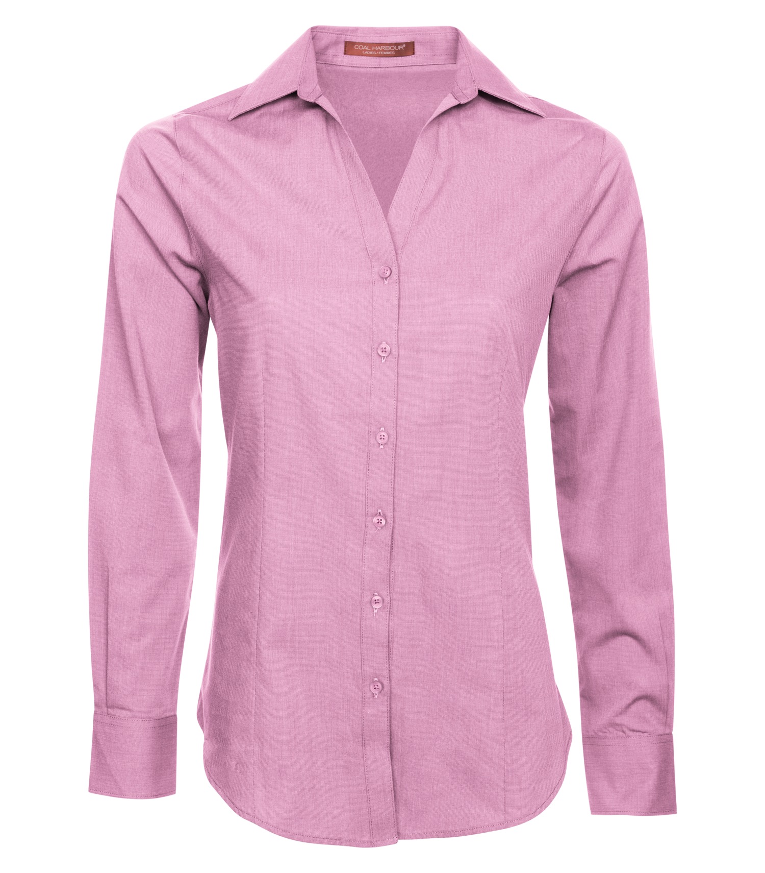 Coal Harbourᴹᴰ COAL HARBOURᴹᴰ CHEMISE TISSÉE À TEXTURE CROISÉE POUR FEMMES - L6004 Pink Orchid