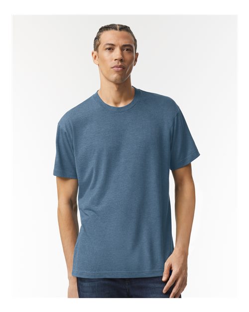 American Apparel Unisex Triblend Track Tee - TR401 - TR401W Tri-Dusk