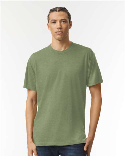 American Apparel Unisex Triblend Track Tee - TR401 - TR401W Tri-Olive