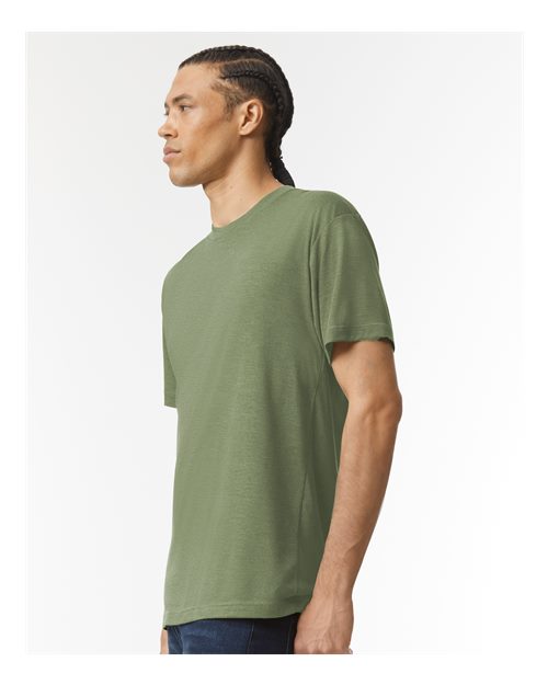 American Apparel Unisex Triblend Track Tee - TR401 - TR401W Tri-Olive