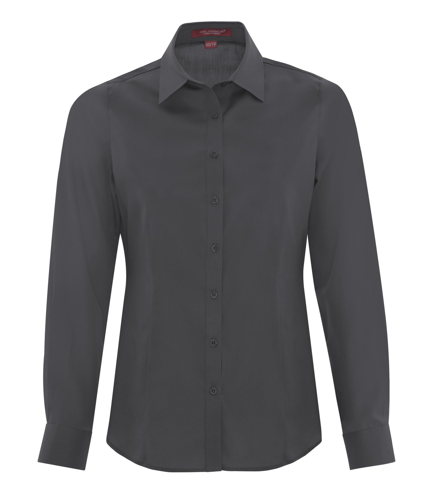 Coal Harbourᴹᴰ COAL HARBOURᴹᴰ CHEMISE TISSÉE À MANCHES LONGUES EVERYDAY POUR FEMMES - L6013 Iron Grey