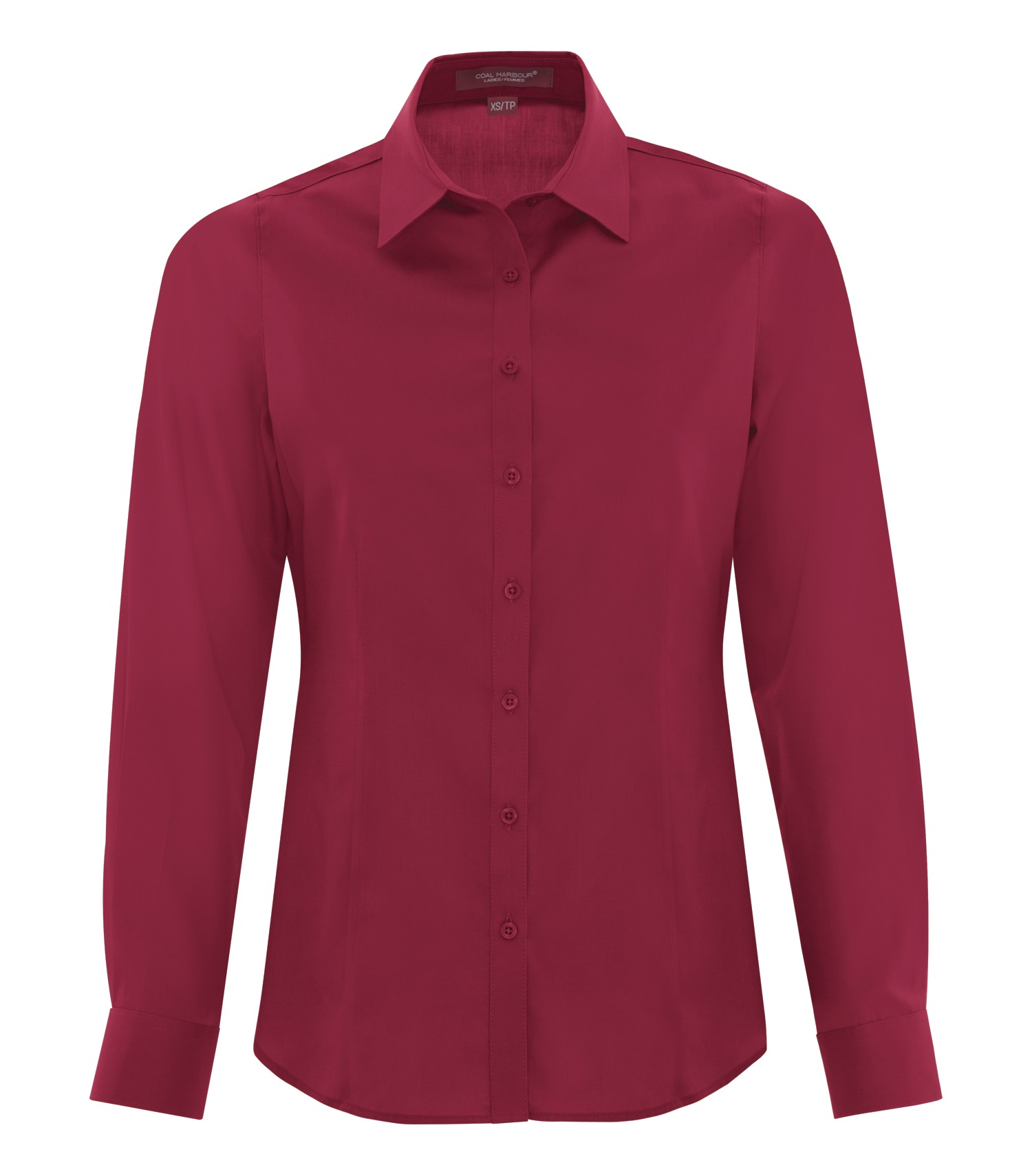 Coal Harbourᴹᴰ COAL HARBOURᴹᴰ CHEMISE TISSÉE À MANCHES LONGUES EVERYDAY POUR FEMMES - L6013 Rich Red