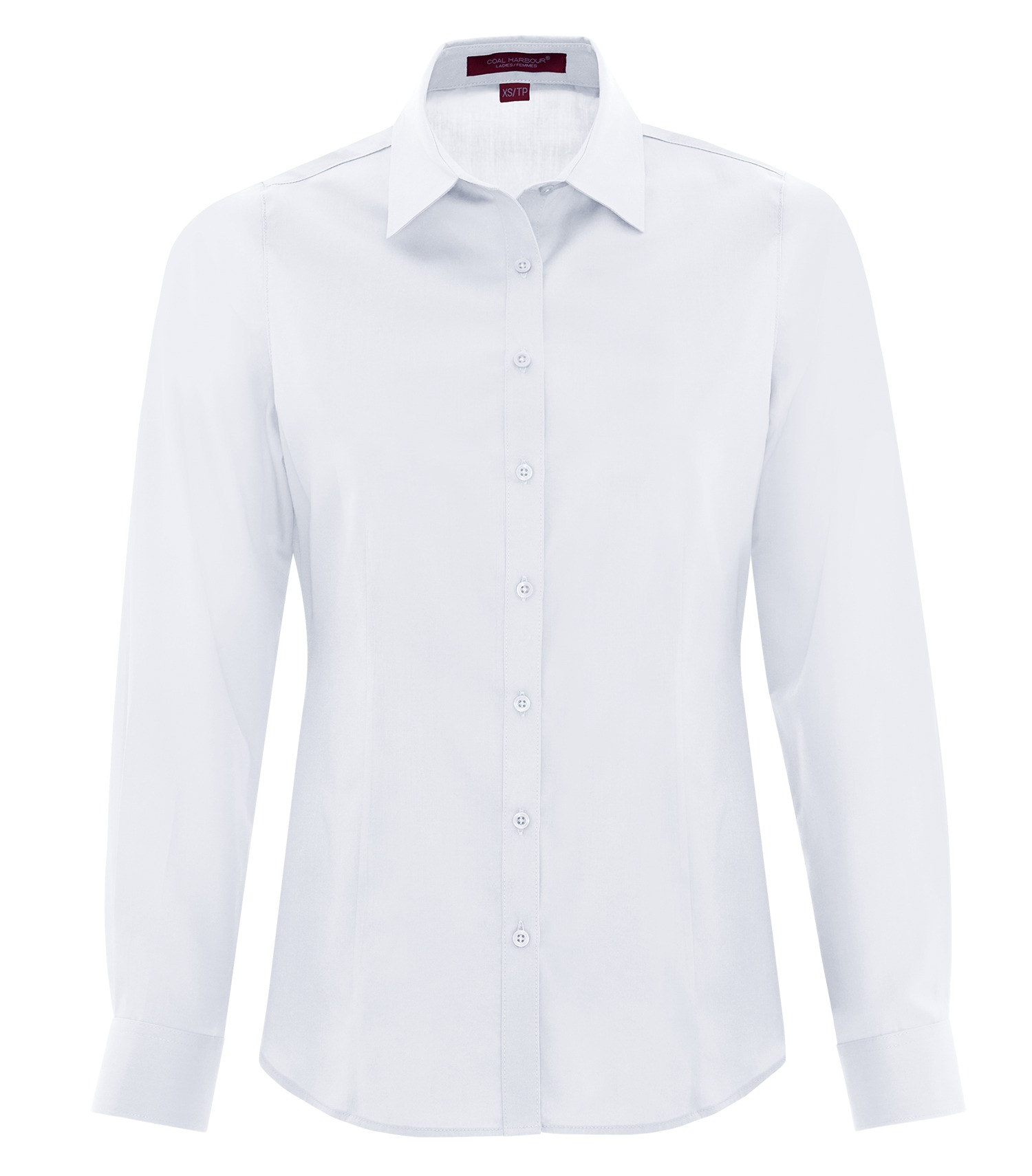 Coal Harbourᴹᴰ COAL HARBOURᴹᴰ CHEMISE TISSÉE À MANCHES LONGUES EVERYDAY POUR FEMMES - L6013 True White
