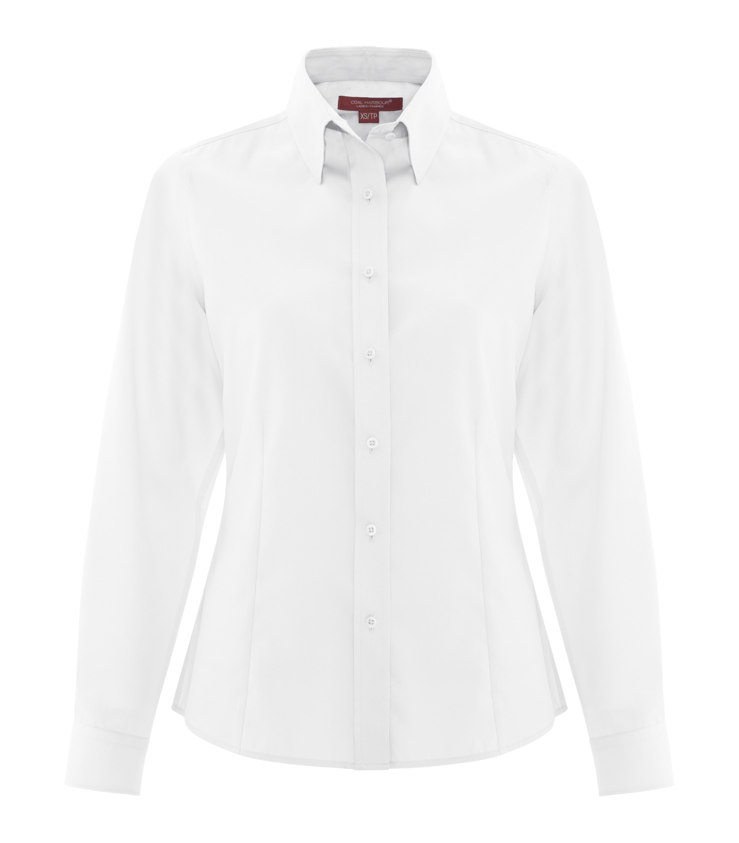 Coal Harbourᴹᴰ COAL HARBOURᴹᴰ CHEMISE INFROISSABLE EN SERGÉ 100 % COTON POUR FEMMES - L6017 White