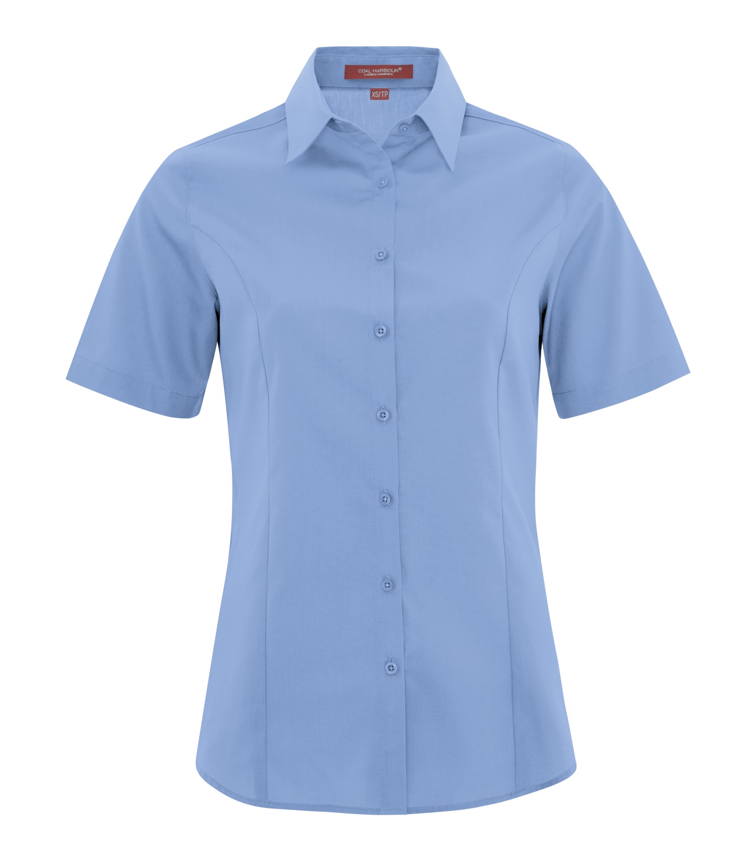 Coal Harbourᴹᴰ COAL HARBOURᴹᴰ CHEMISE TISSÉE À MANCHES COURTES EVERYDAY POUR FEMMES - L6021 Blue Lake