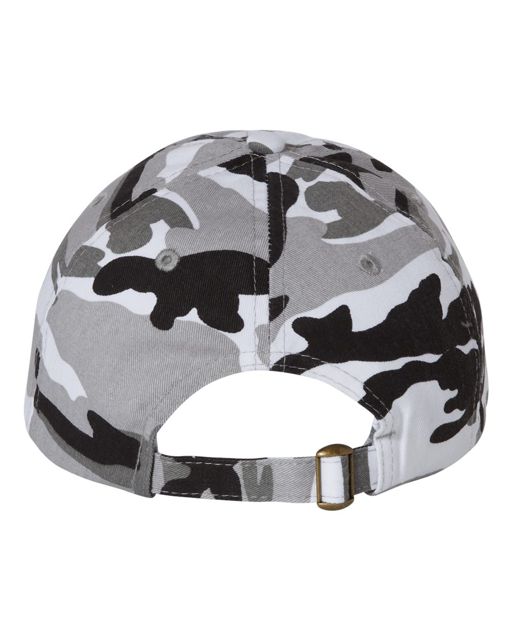 Valucap Bio-Washed Classic Dad Hat - VC300A Grey Camo