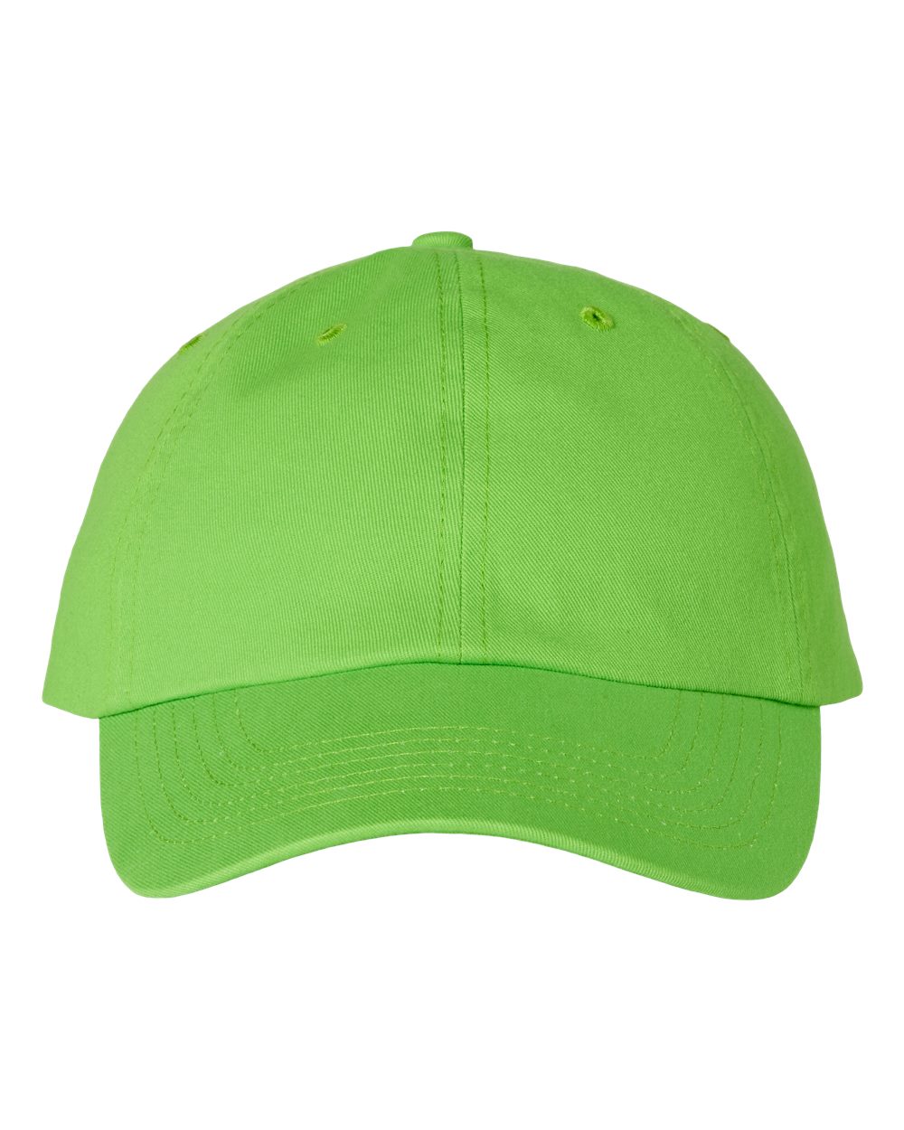 Valucap Bio-Washed Classic Dad Hat - VC300A Neon Green