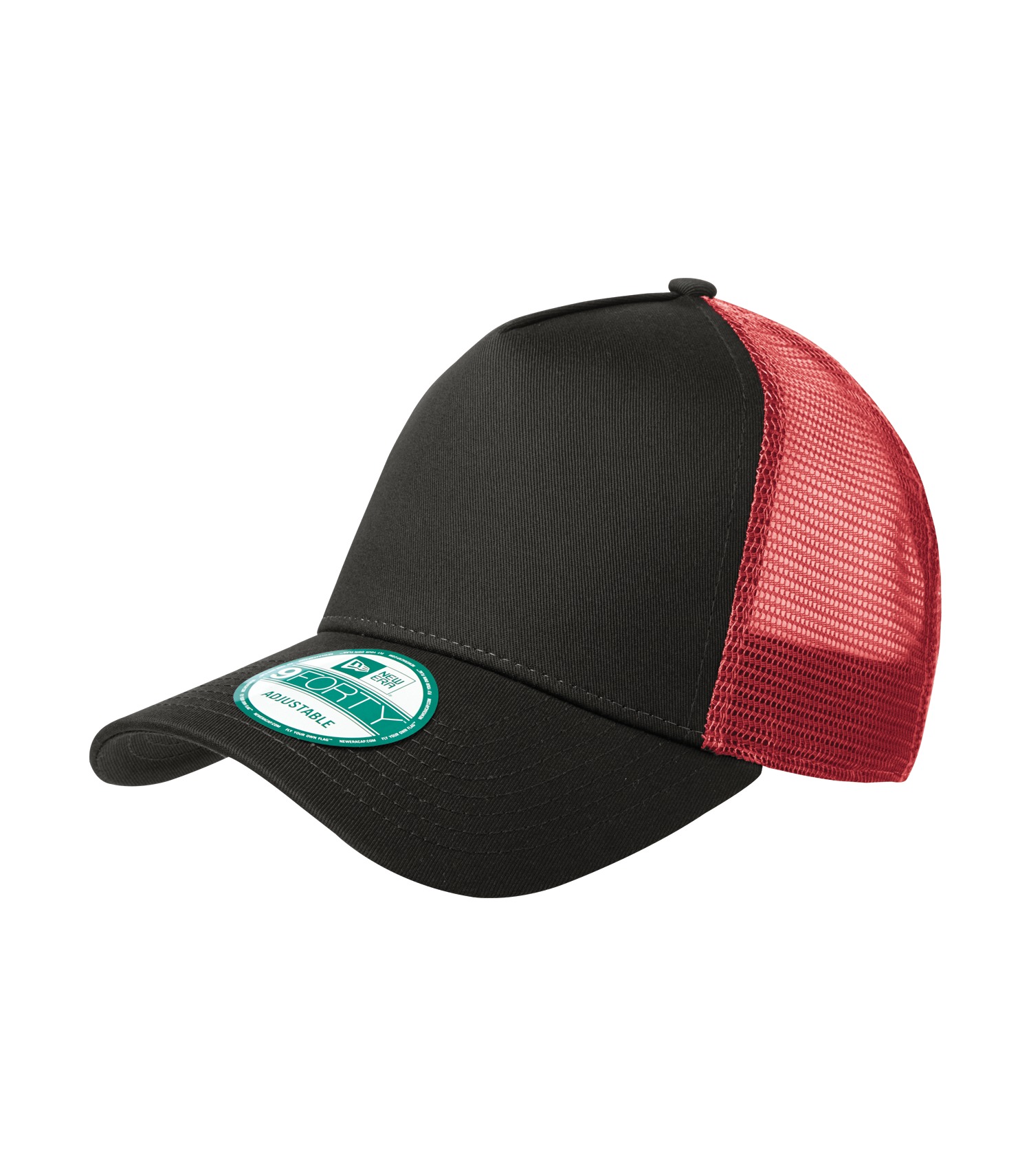 New Eraᴹᴰ NEW ERAᴹᴰ CASQUETTE TRUCKER À BOUTONS-PRESSION - NE205 Black-Scarlet