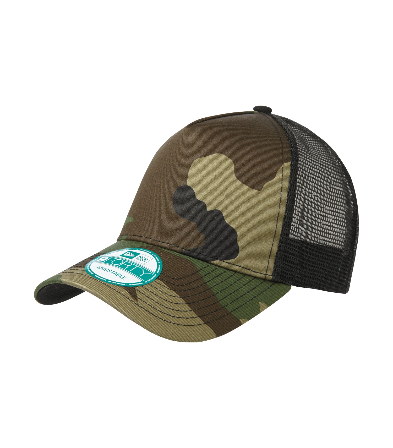 New Eraᴹᴰ NEW ERAᴹᴰ CASQUETTE TRUCKER À BOUTONS-PRESSION - NE205 Camo-Black