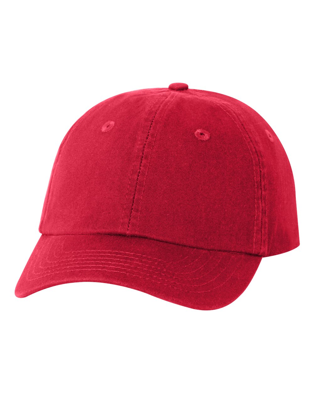 Valucap Youth Small Fit Bio-Washed Dad Hat - VC300Y Red