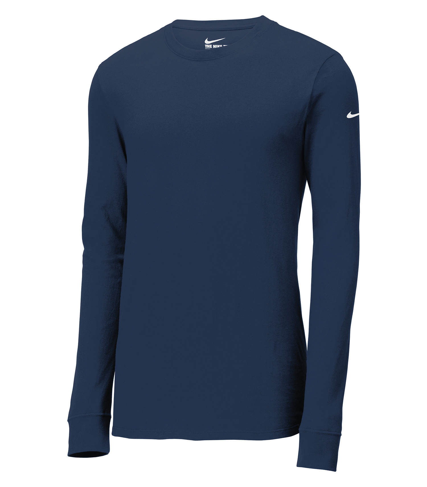 Nike NIKE T-SHIRT Dri-FIT COTTON/POLY À MANCHES LONGUES - NKBQ5230 College Navy
