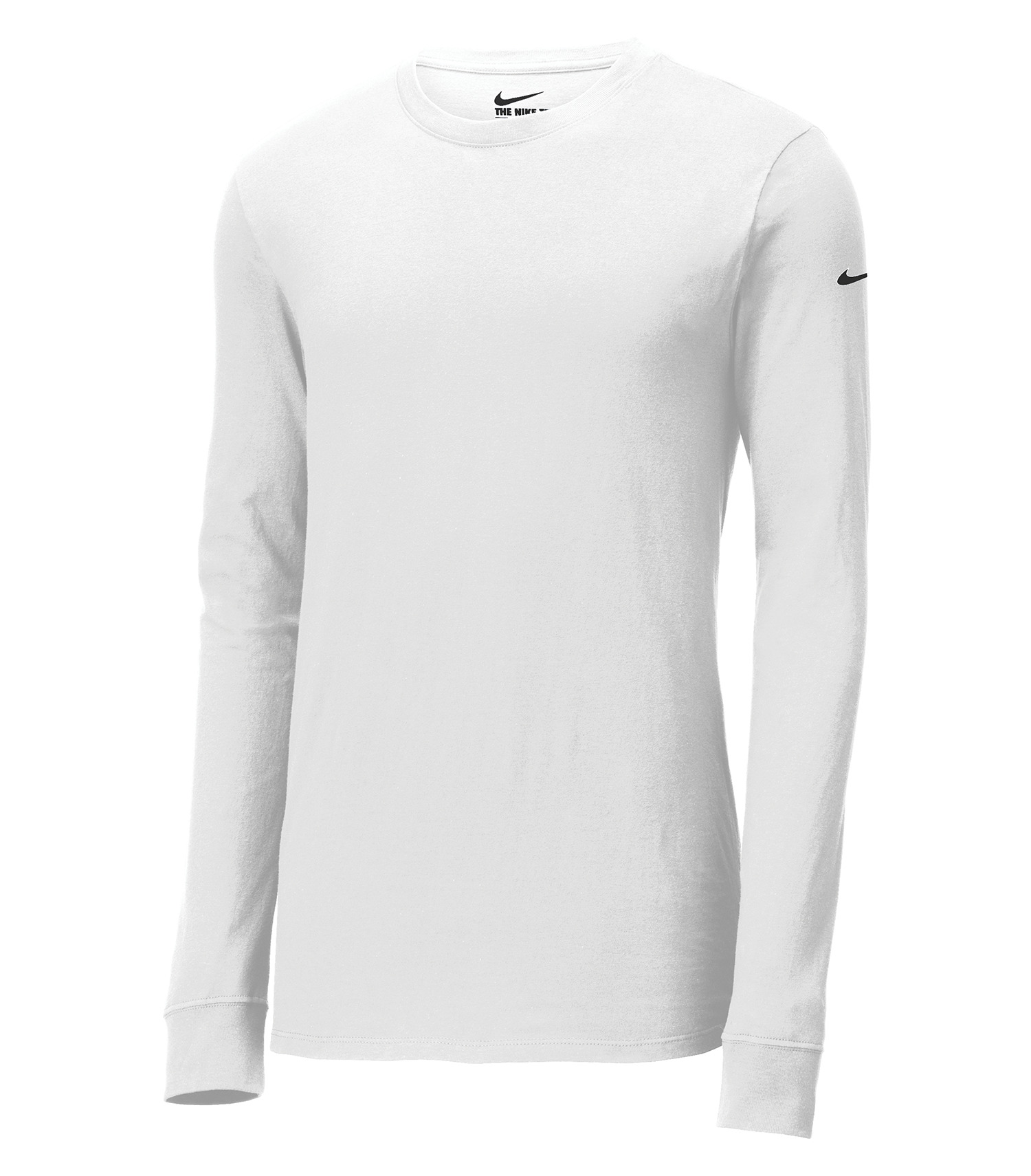 Nike NIKE T-SHIRT Dri-FIT COTTON/POLY À MANCHES LONGUES - NKBQ5230 White