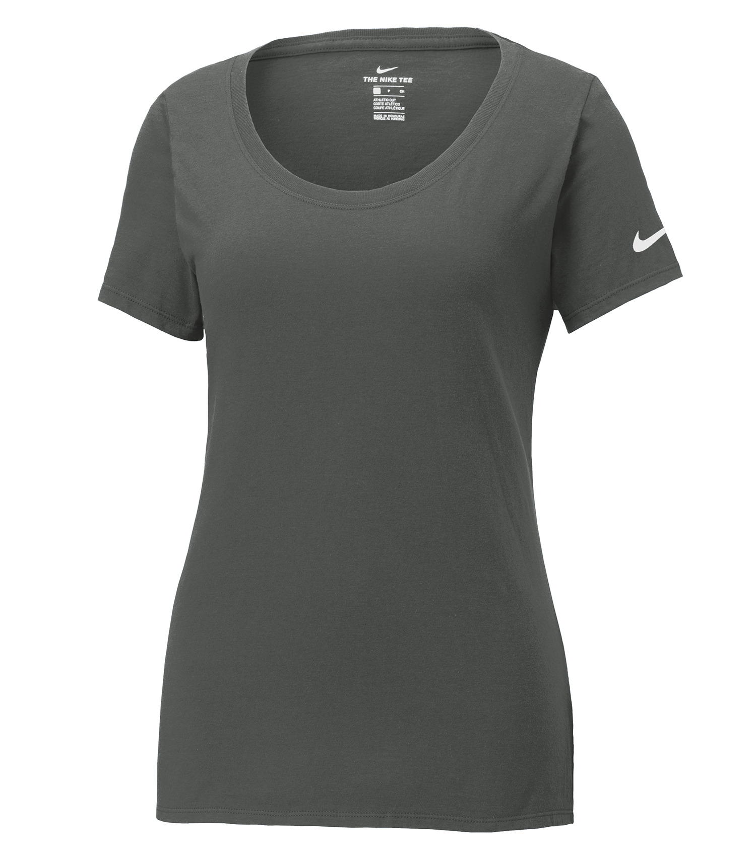 BELLA + CANVAS NIKE T-SHIRT Dri-FIT COTTON/POLY À COL ARRONDI PROFOND POUR FEMMES - NKBQ5234