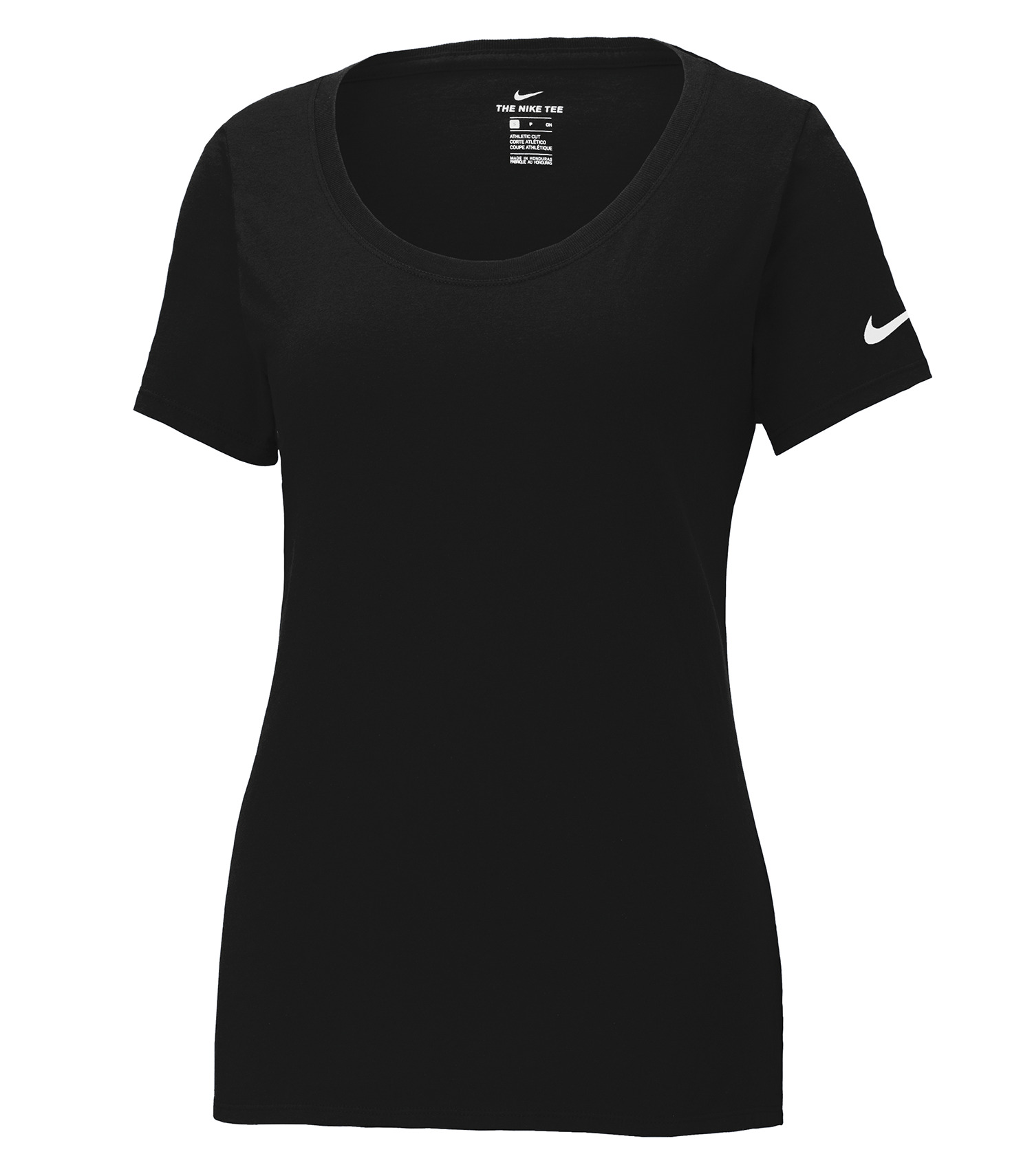 Nike NIKE T-SHIRT Dri-FIT COTTON/POLY À COL ARRONDI PROFOND POUR FEMMES - NKBQ5234 Black