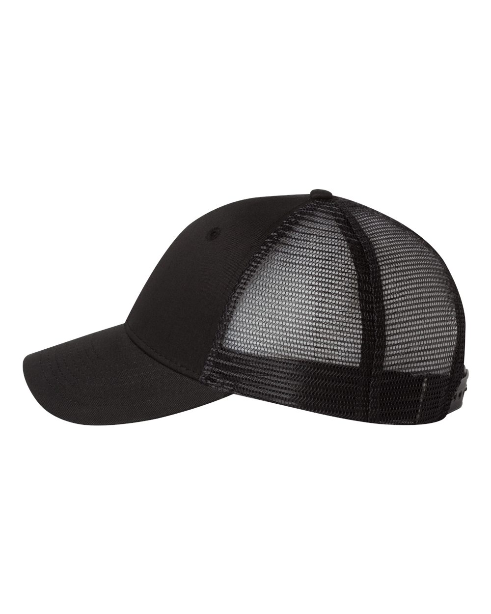 Valucap Mesh-Back Twill Trucker Cap - VC400 Black