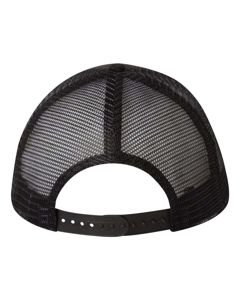 Valucap Mesh-Back Twill Trucker Cap - VC400 Black