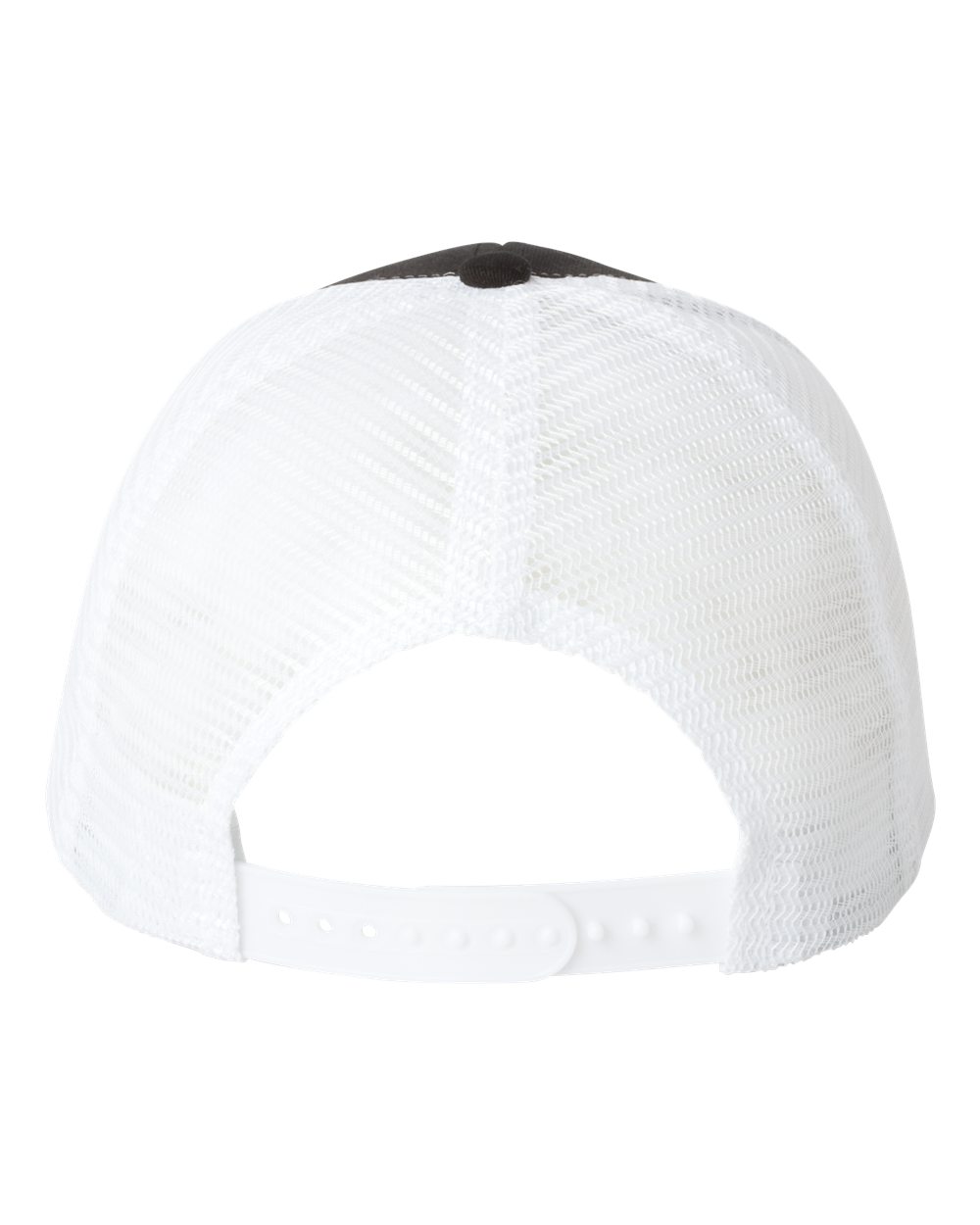 Valucap Mesh-Back Twill Trucker Cap - VC400 Black- White