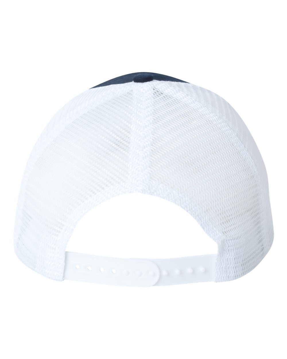 Valucap Mesh-Back Twill Trucker Cap - VC400 Navy- White