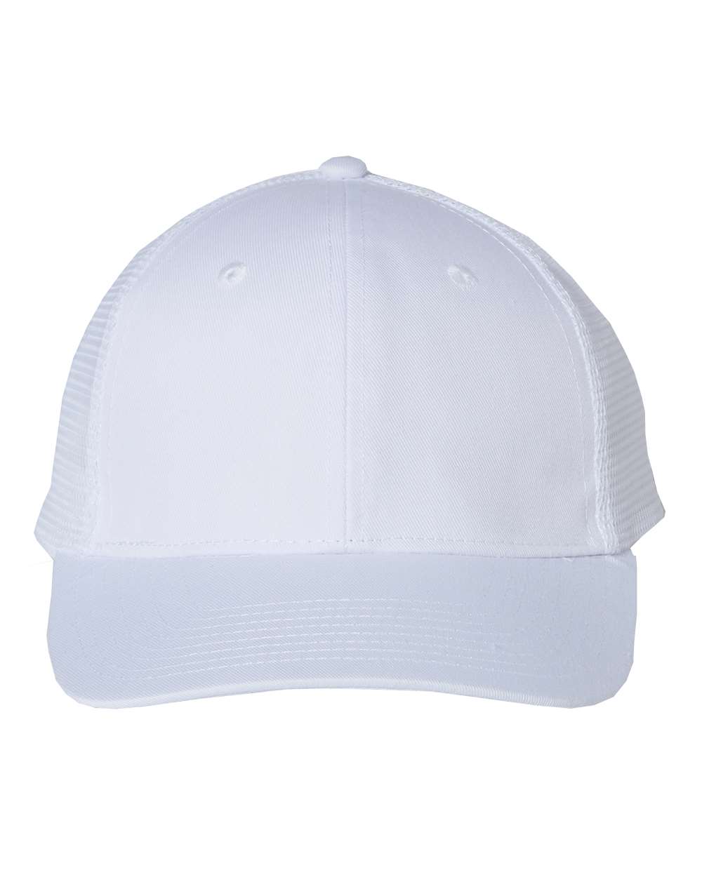 Valucap Mesh-Back Twill Trucker Cap - VC400 White