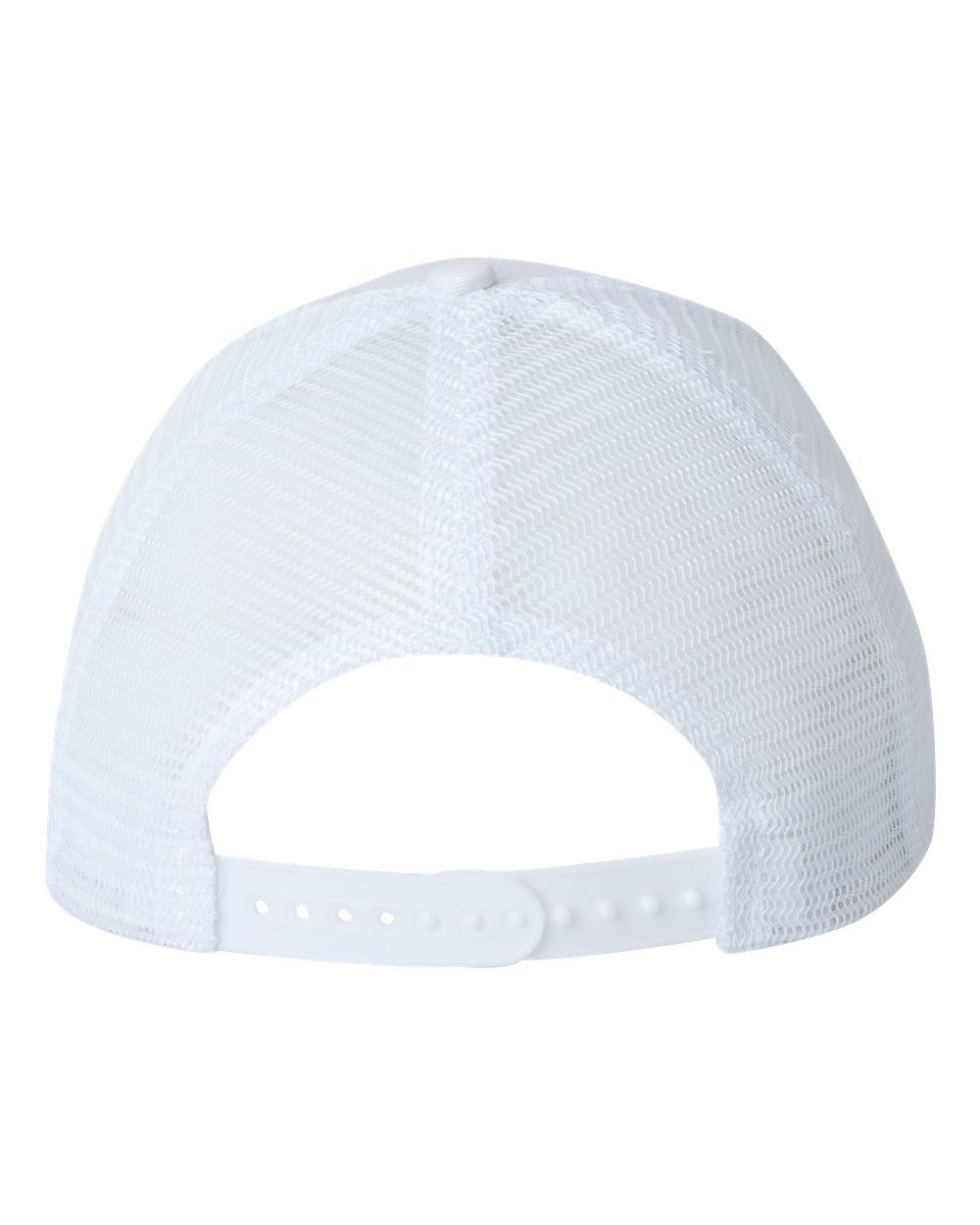 Valucap Mesh-Back Twill Trucker Cap - VC400 White
