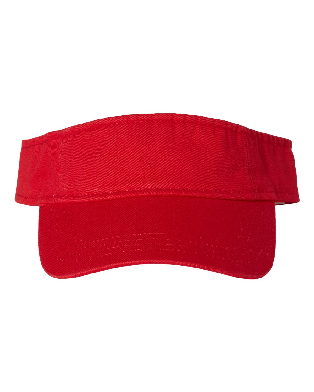 Valucap Bio-Washed Visor - VC500 Red