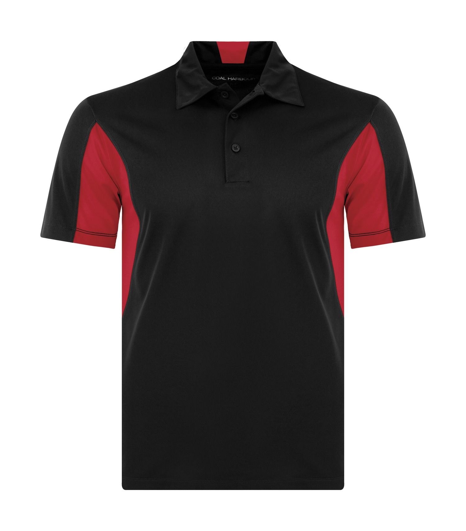 Coal Harbourᴹᴰ COAL HARBOURᴹᴰ POLO BICOLORE RÉSISTANT AUX ACCROCS - S4001 Black-True Red