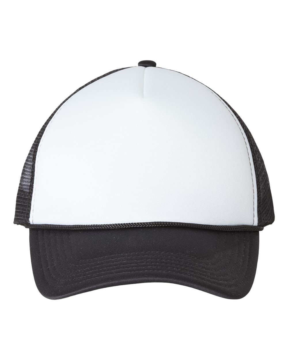 Valucap Foam Mesh-Back Trucker Cap - VC700 White- Black