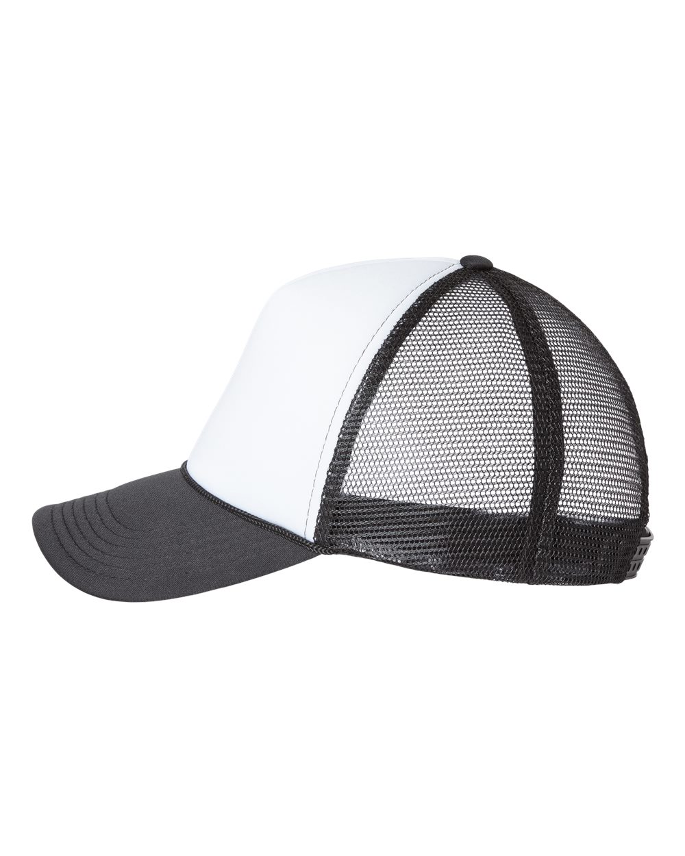Valucap Foam Mesh-Back Trucker Cap - VC700 White- Black