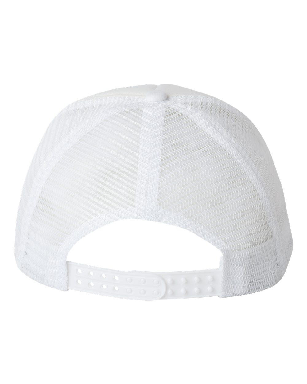 Valucap Foam Mesh-Back Trucker Cap - VC700 White- White