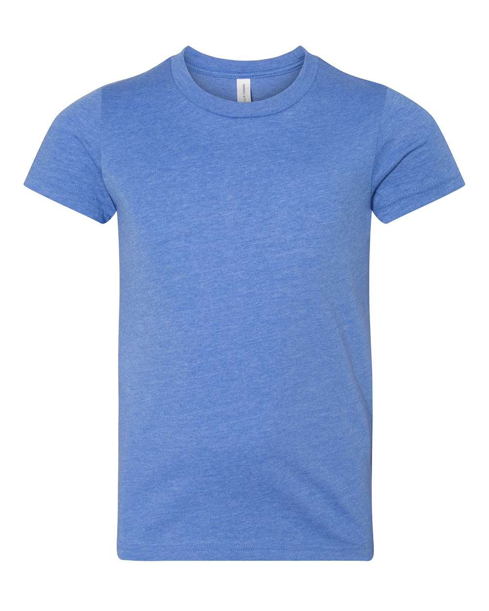 BELLA + CANVAS Youth CVC Jersey Tee - 3001YCVC Heather Columbia Blue