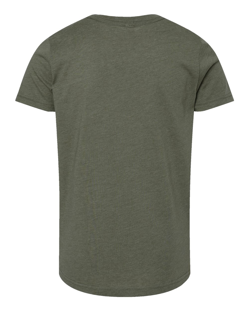 BELLA + CANVAS Youth CVC Jersey Tee - 3001YCVC Heather Military Green