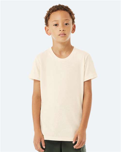 BELLA + CANVAS Youth CVC Jersey Tee - 3001YCVC Heather Natural
