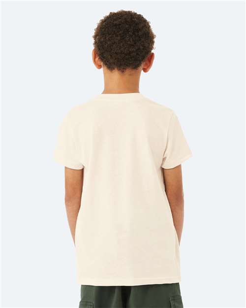 BELLA + CANVAS Youth CVC Jersey Tee - 3001YCVC Heather Natural
