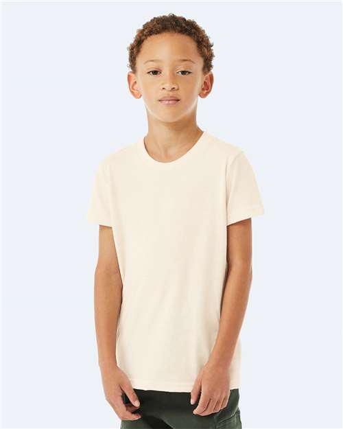 BELLA + CANVAS Youth CVC Jersey Tee - 3001YCVC Heather Natural