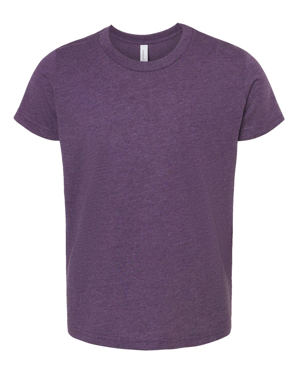 BELLA + CANVAS Youth CVC Jersey Tee - 3001YCVC Heather Team Purple