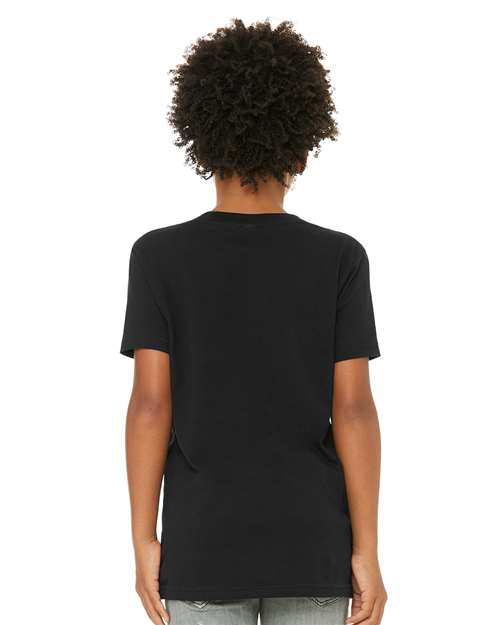 BELLA + CANVAS Youth CVC Jersey Tee - 3001YCVC Solid Black Blend