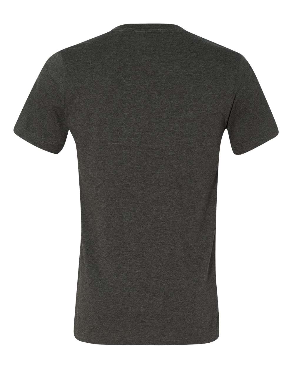 BELLA + CANVAS Unisex Heather CVC V-Neck Tee - 3005CVC Dark Grey Heather
