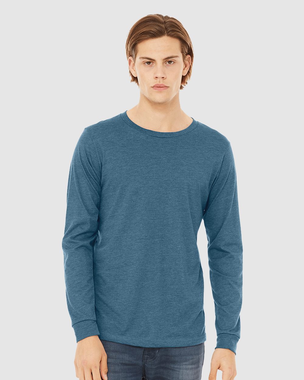 AllPro Heather CVC Long Sleeve Tee - 3501CVC