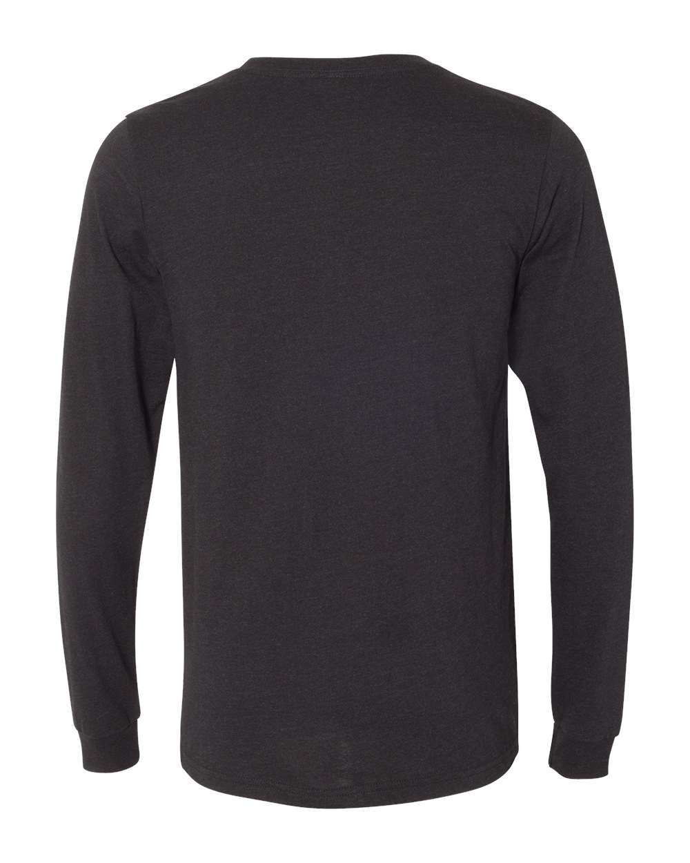 BELLA + CANVAS Heather CVC Long Sleeve Tee - 3501CVC Black Heather