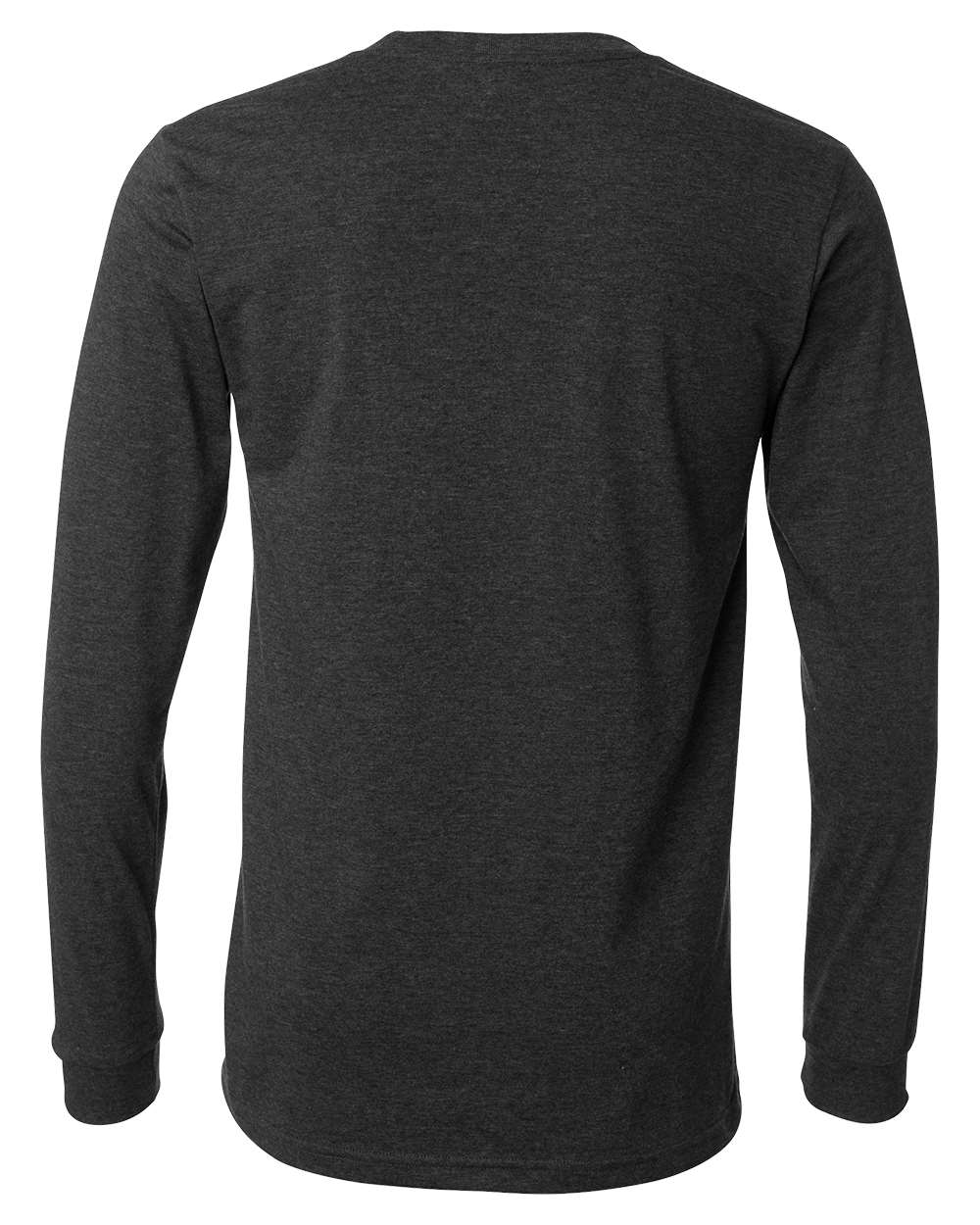 BELLA + CANVAS Heather CVC Long Sleeve Tee - 3501CVC Dark Grey Heather