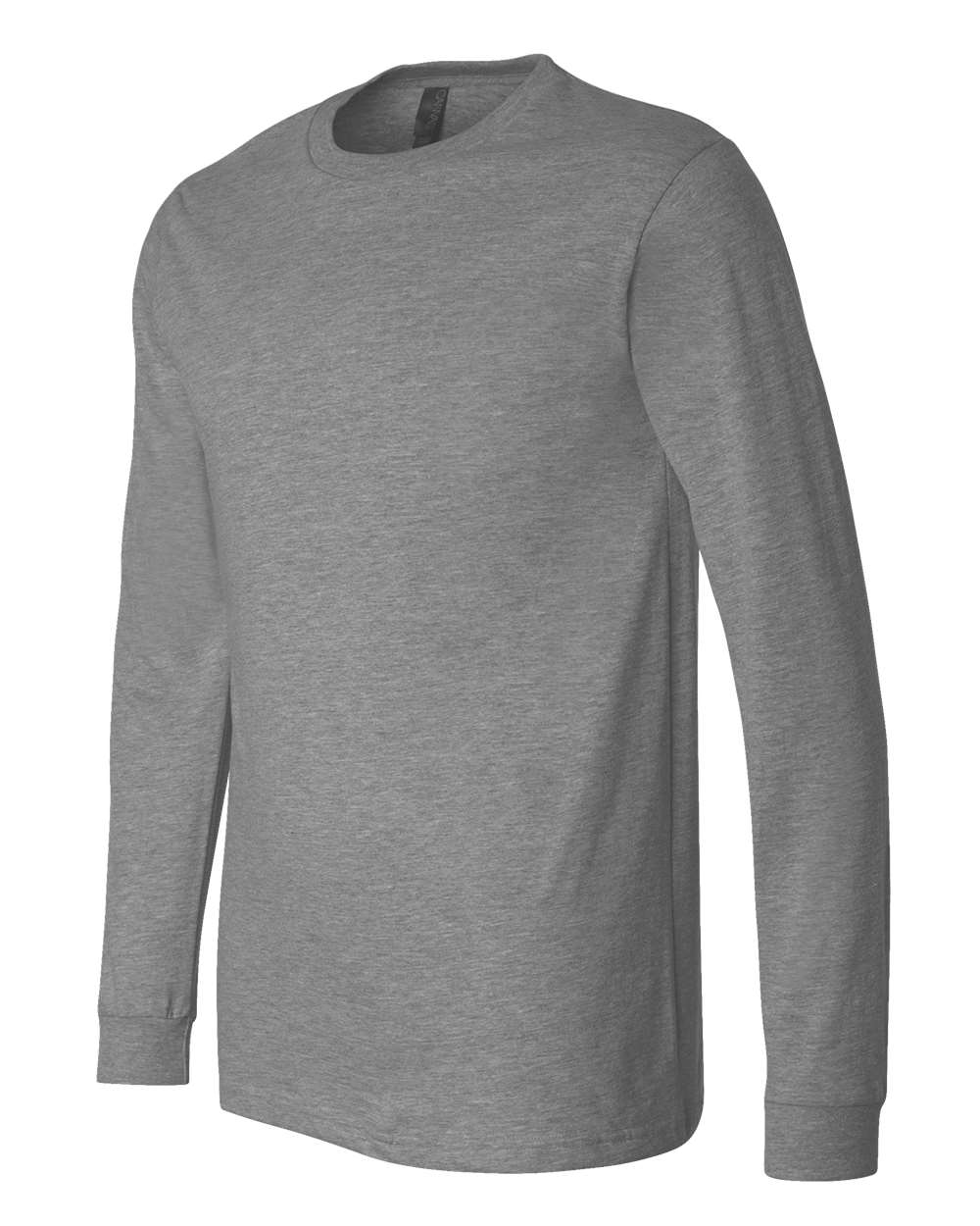 BELLA + CANVAS Heather CVC Long Sleeve Tee - 3501CVC Deep Heather
