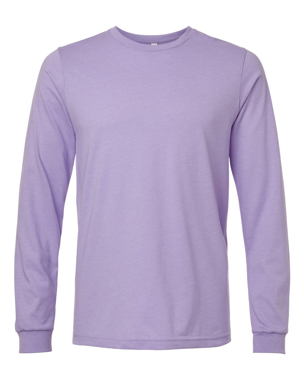 BELLA + CANVAS Heather CVC Long Sleeve Tee - 3501CVC Heather Dark Lavender