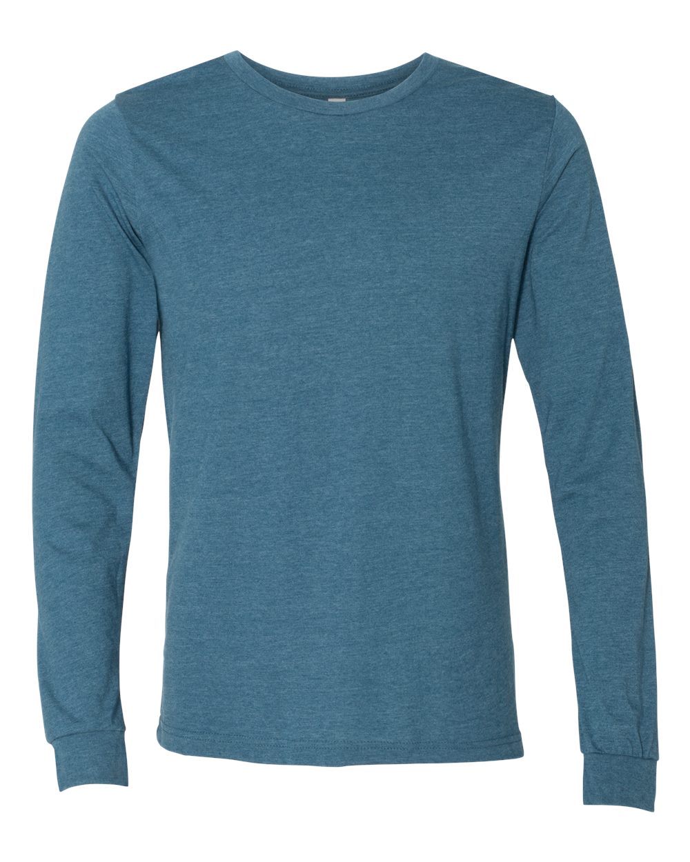 BELLA + CANVAS Heather CVC Long Sleeve Tee - 3501CVC Heather Deep Teal
