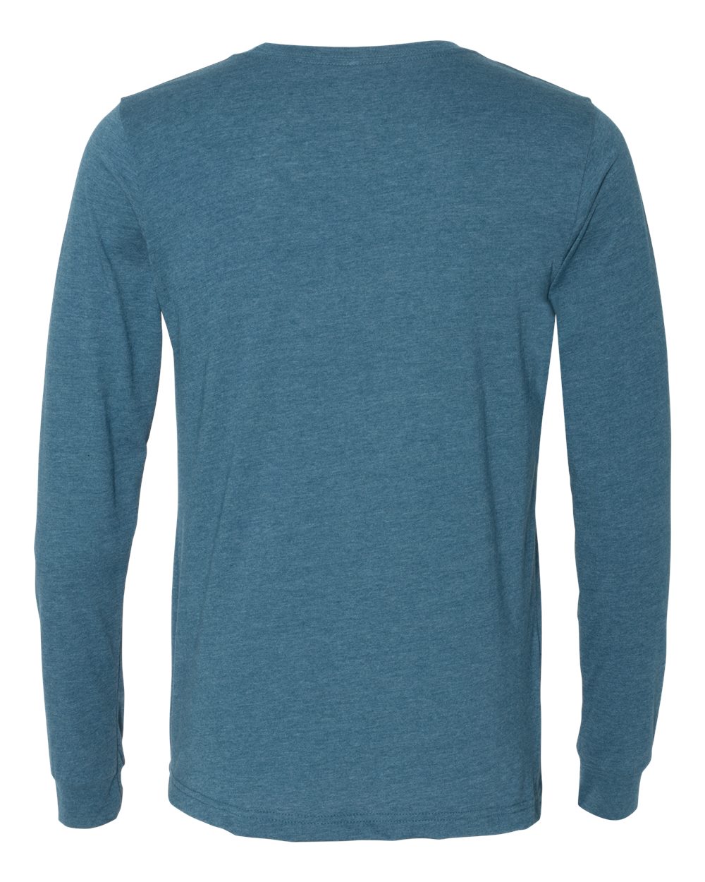 BELLA + CANVAS Heather CVC Long Sleeve Tee - 3501CVC Heather Deep Teal