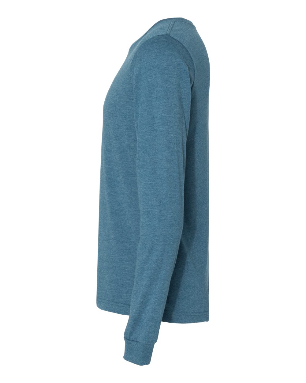 BELLA + CANVAS Heather CVC Long Sleeve Tee - 3501CVC Heather Deep Teal