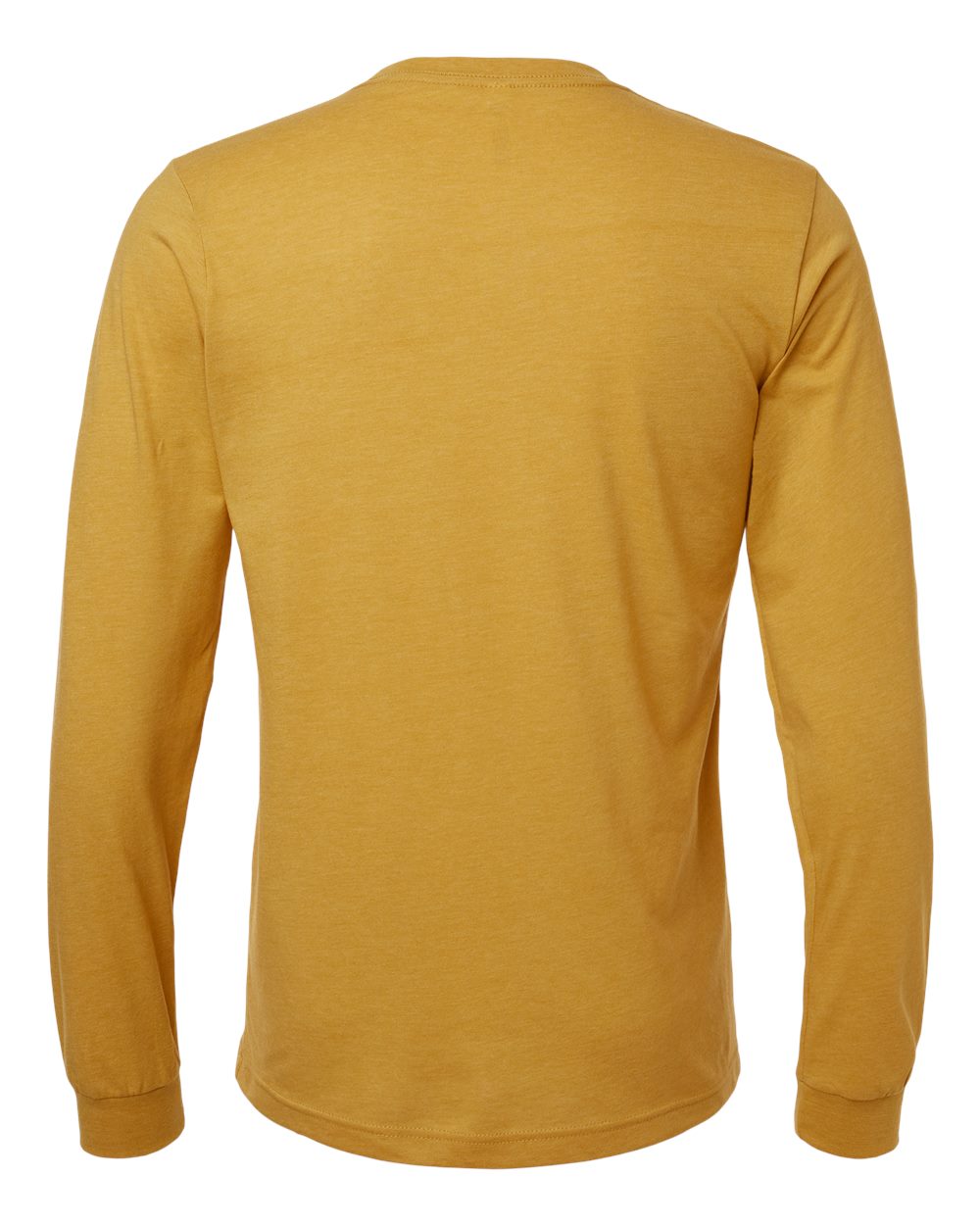 BELLA + CANVAS Heather CVC Long Sleeve Tee - 3501CVC Heather Mustard