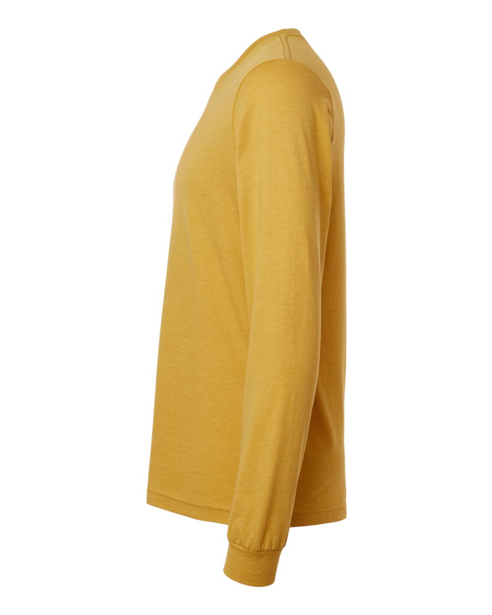 BELLA + CANVAS Heather CVC Long Sleeve Tee - 3501CVC Heather Mustard