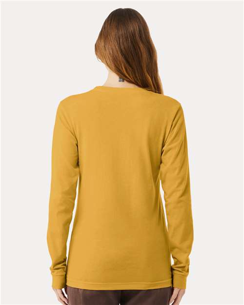 BELLA + CANVAS Heather CVC Long Sleeve Tee - 3501CVC Heather Mustard