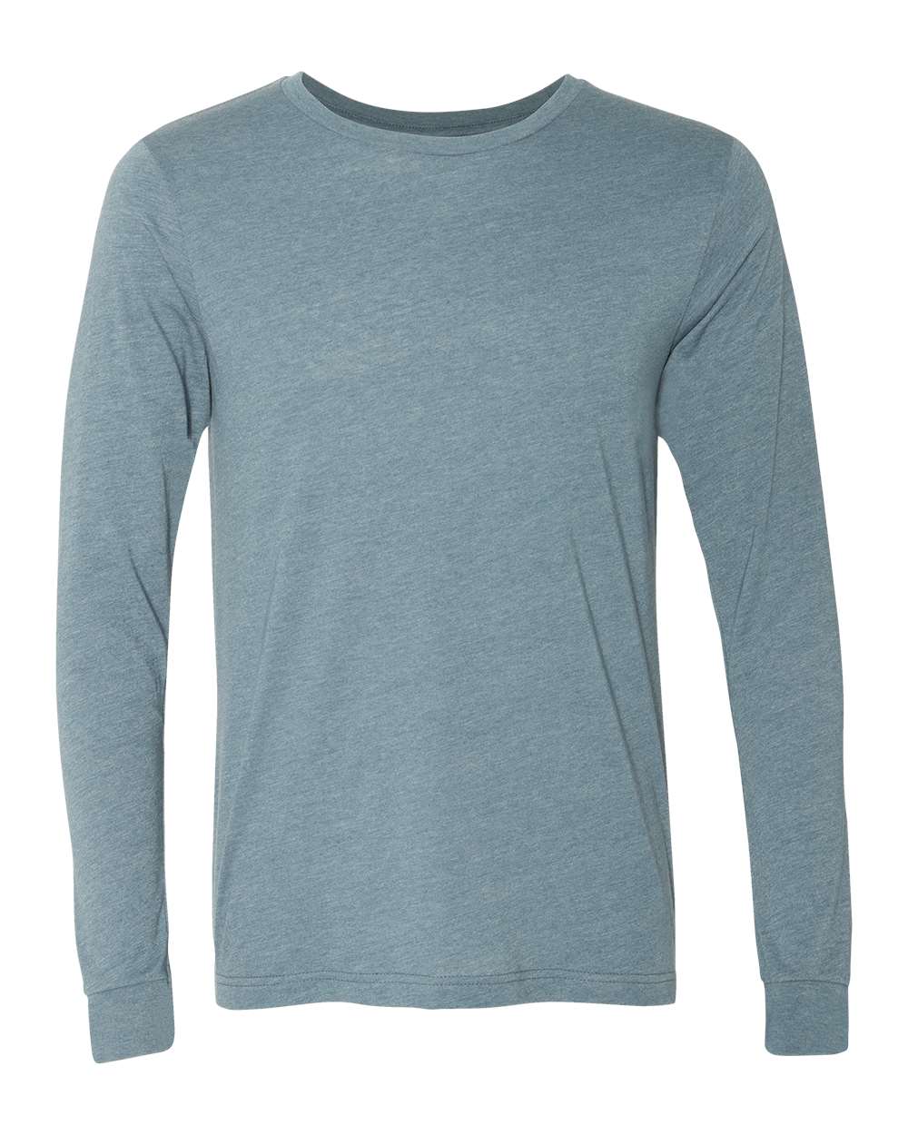 BELLA + CANVAS Heather CVC Long Sleeve Tee - 3501CVC Heather Slate