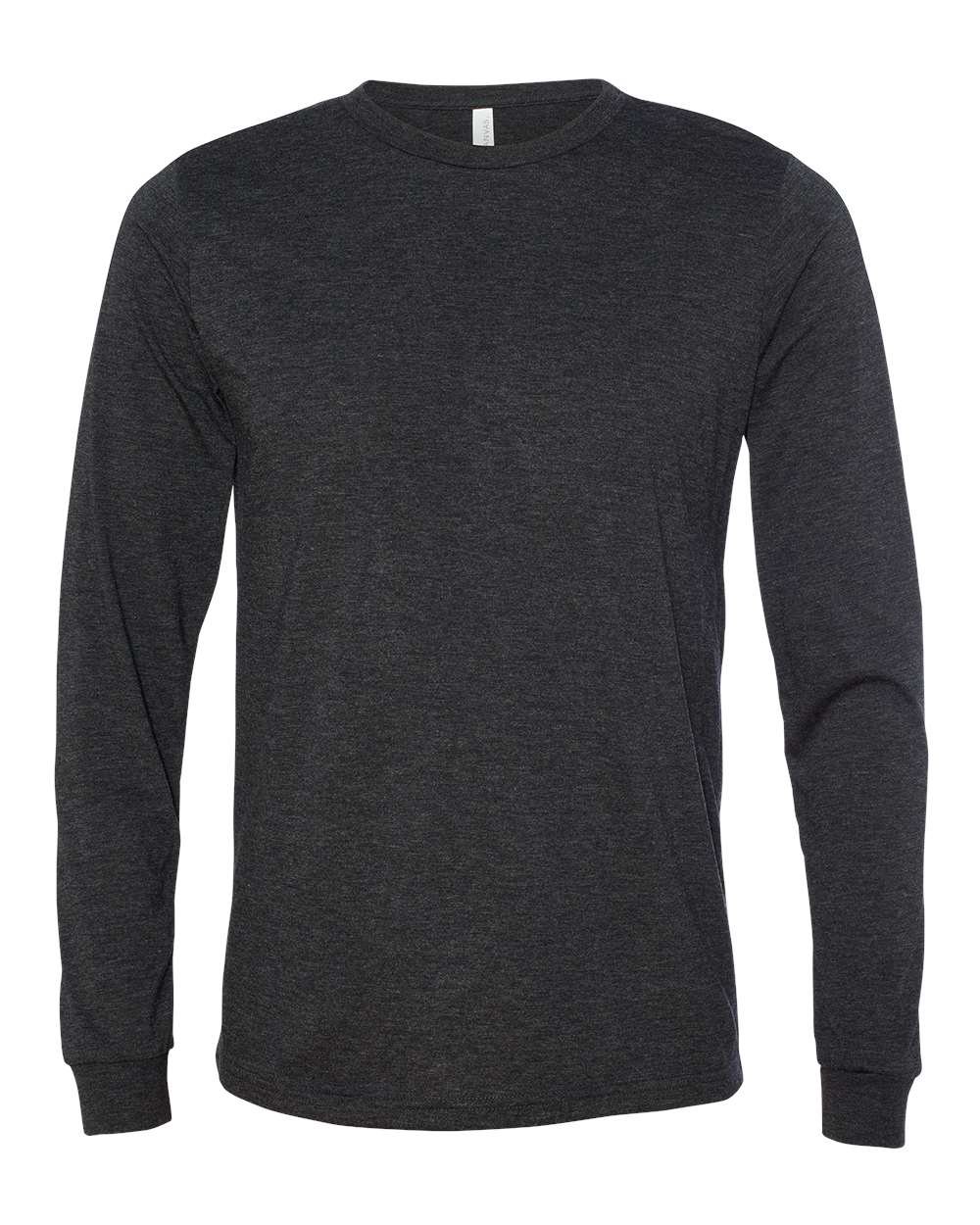 BELLA + CANVAS Unisex Triblend Long Sleeve Tee - 3513 Charcoal Black Triblend